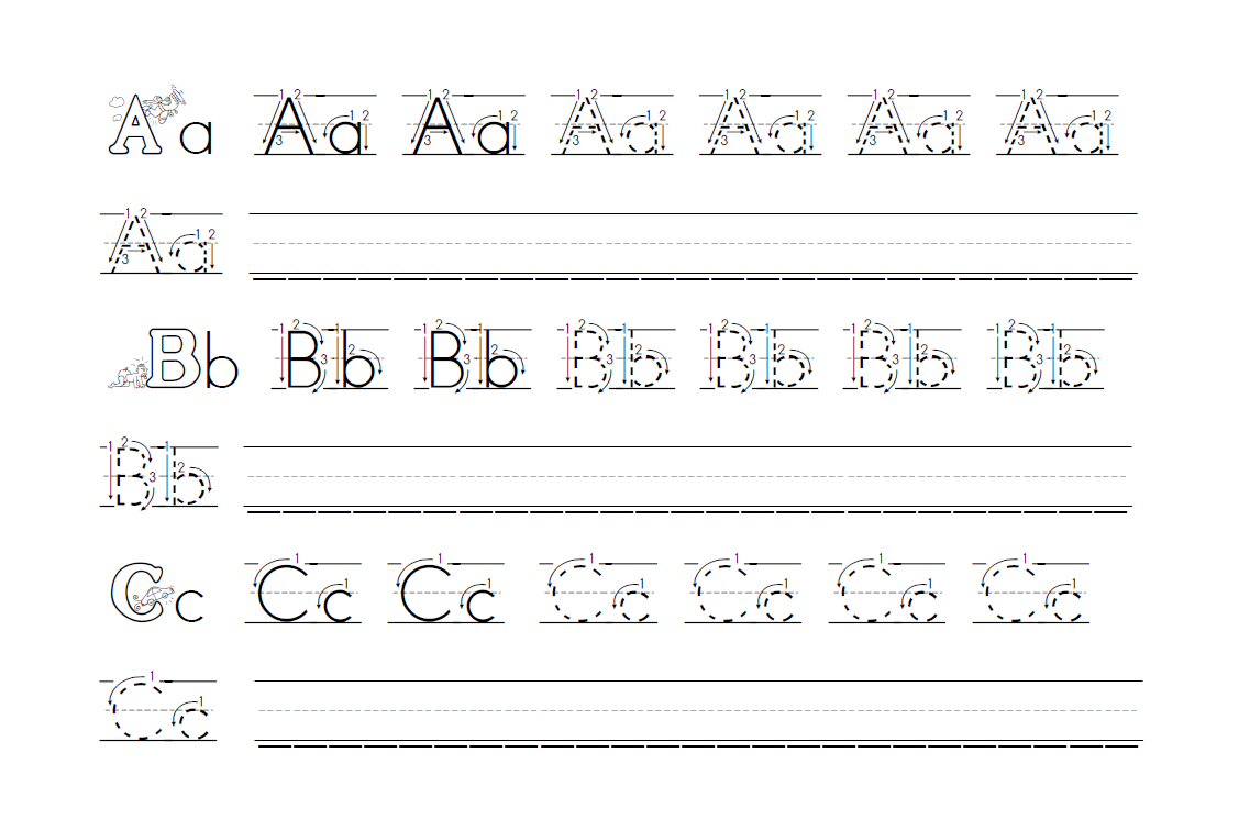 kindergarten handwriting font generator